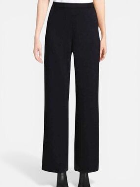 St. John Caviar Santana Knit Wool Pants Size 6 Black